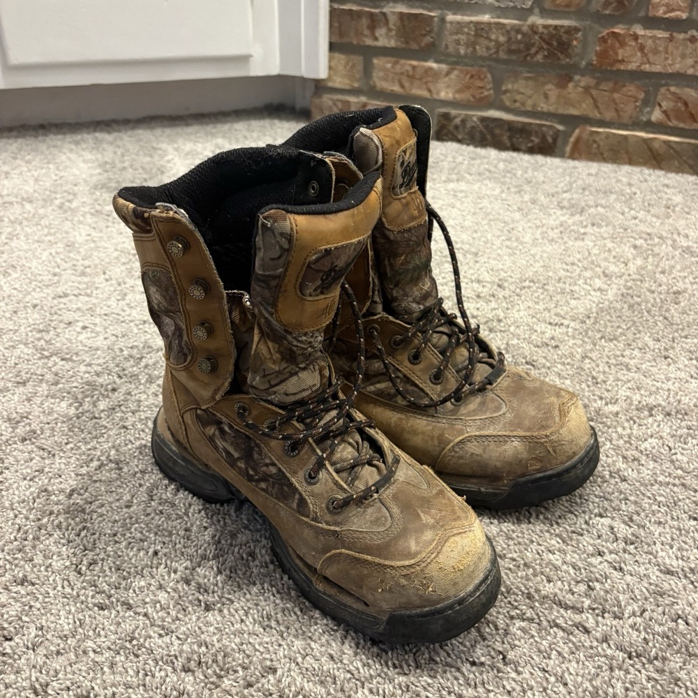 Danner Boots Mens Size 8.5 D 8" Pronghorn HD Green GTX 42214 Real Tree Gore Tex